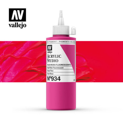 ACRYLIC STUDIO ROJO ROSA FLUO Nº934 200ml